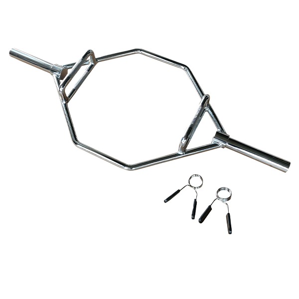 Гриф для "мертвой тяги" с замками Smith HEXOB2