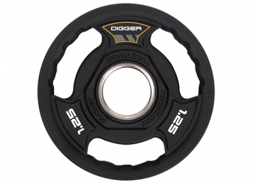 Диск олимпийский полиуретановый 3-х хватовый 1,25кг Hasttings Digger HD51C3A-1,25