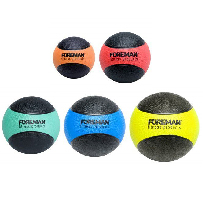 Медбол FOREMAN Medicine Ball 1 кг, оранжевый/черный