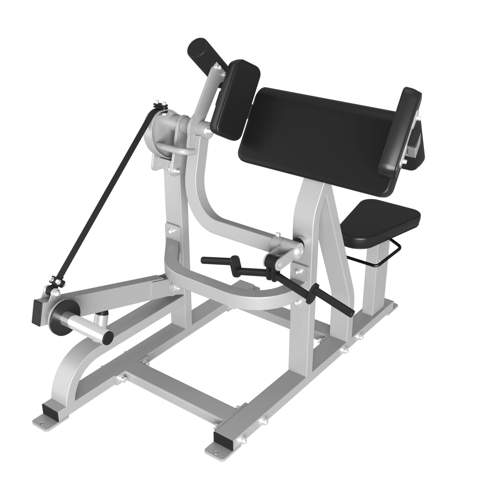 Бицепс сидя FOREMAN FP-206 светло-серебряный/красный