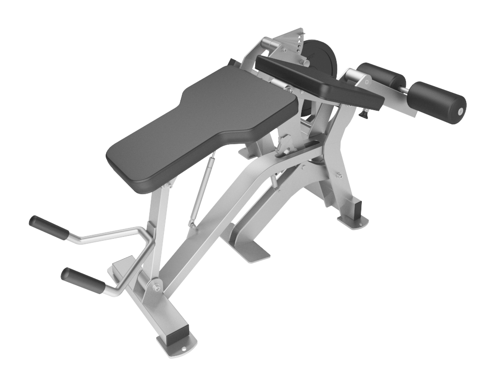 Сгибание ног лежа с изменением угла наклона FOREMAN FP-118 черный/черный