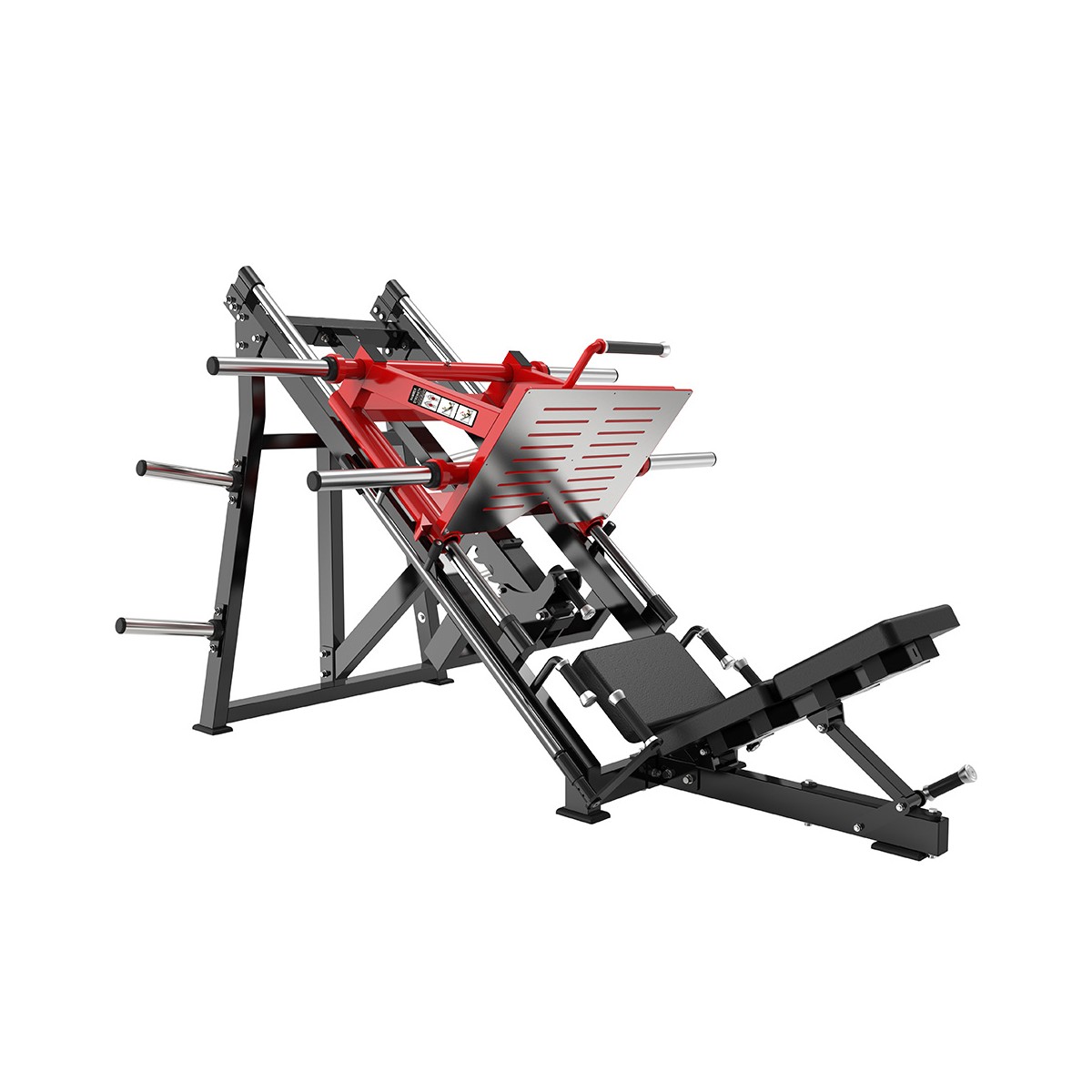 Жим ногами под углом 45 градусов на свободных весах Protrain PP191 (полностью черный)