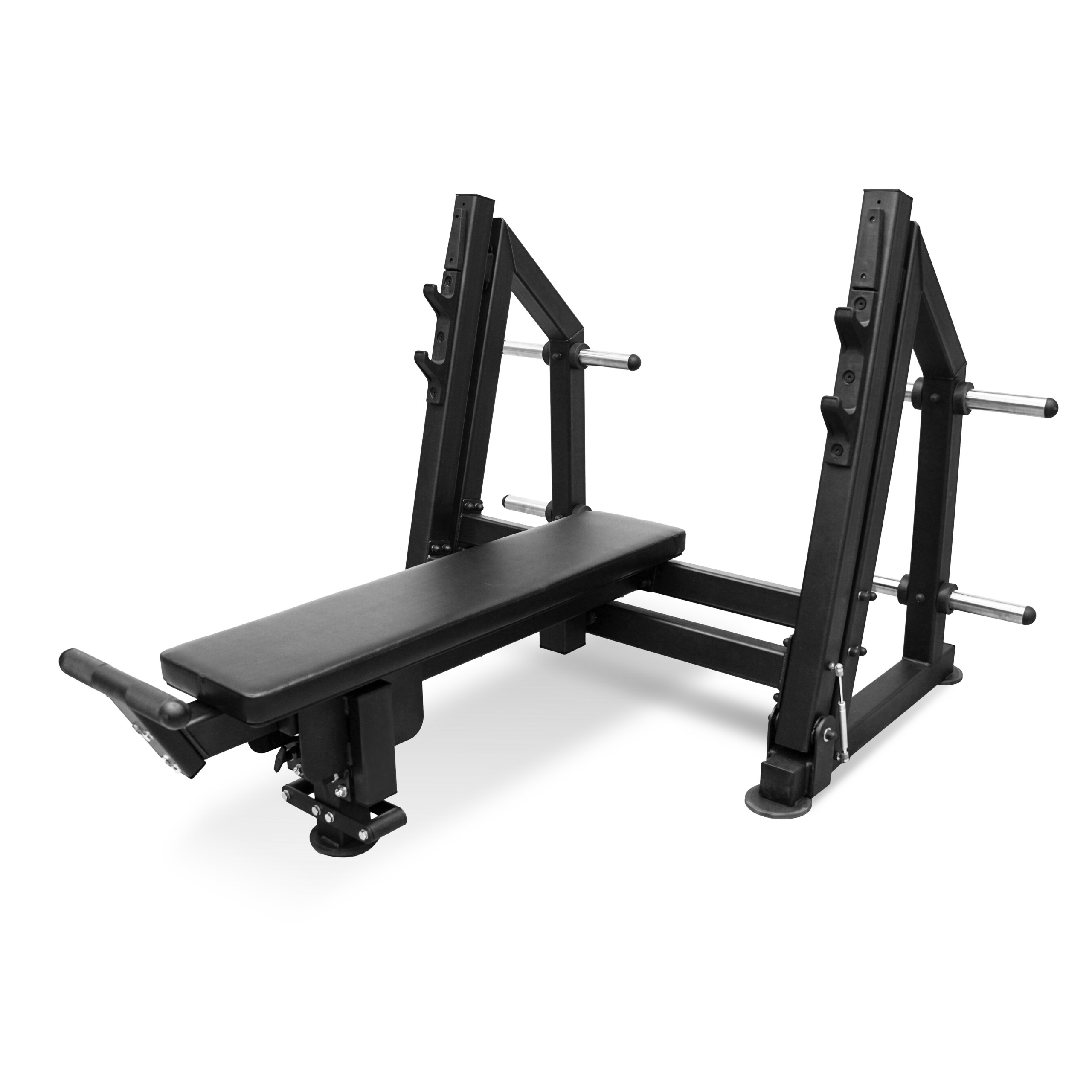 Скамья для жима лёжа с доводчиком, упором и подставкой для ног BRONZE GYM PARTNER ML-901