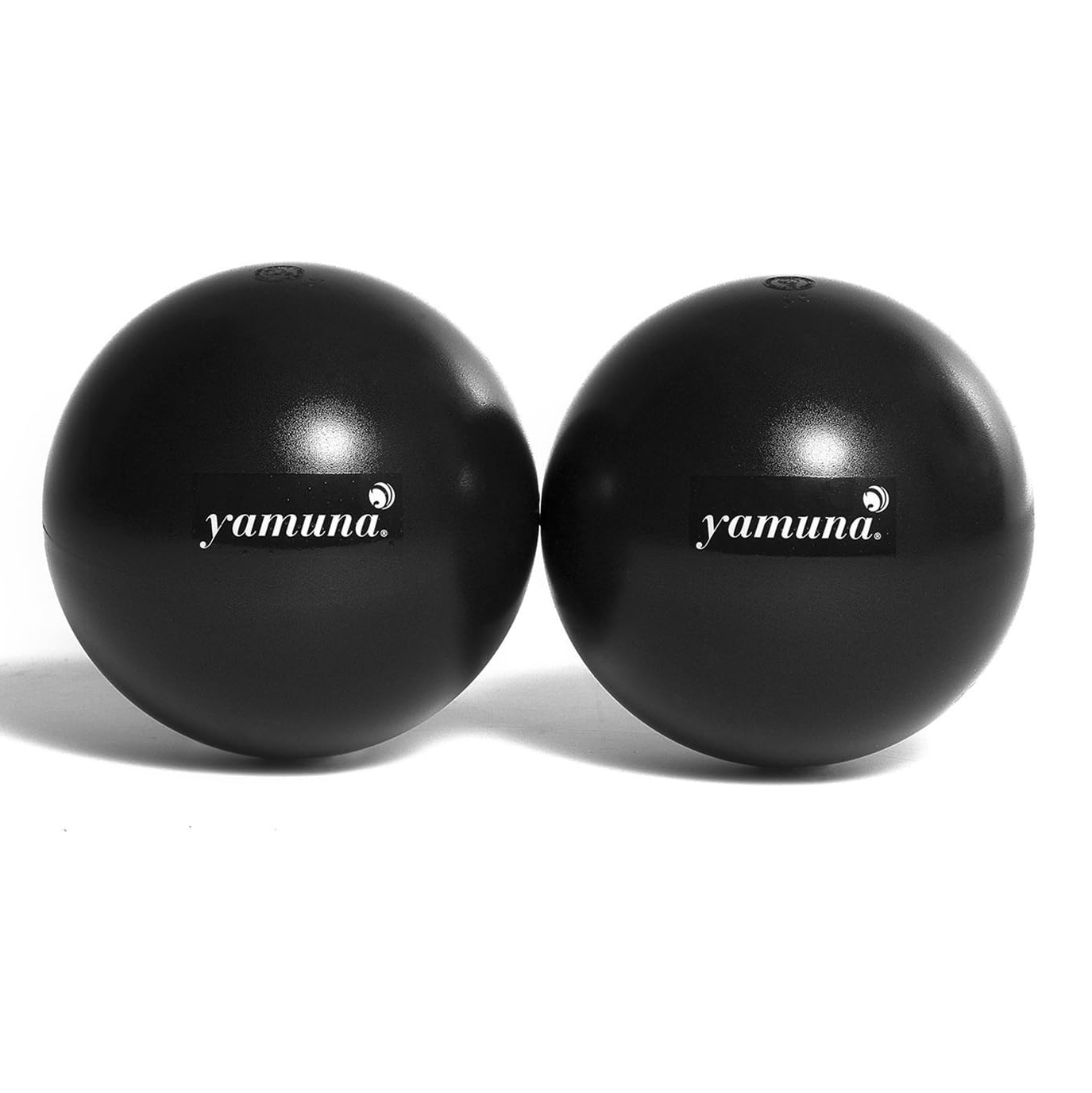 Массажные мячи YAMUNA Black Balls пара, 11 см, черный